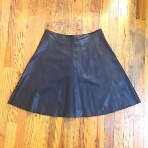 Faux leather skirt